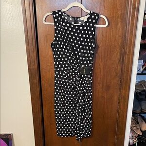 MICHAEL Michael Kors Polka Dot Sleeveless Midi Dress